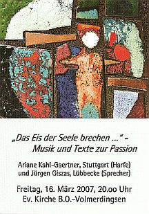 Plakat "Das Eis der Seele brechen 2007"